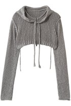 【メゾンスペシャル/MAISON SPECIAL】のZip Short Cardigan with Babouche Collar/バブーシュカ付ジップショートカーディガン GRY(グレー)|ID: prp329100004818091 ipo3291000000036768184