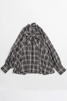 【メゾンスペシャル/MAISON SPECIAL】 V-neck voluminous blouse/タイ付Vネックボリュームブラウス人気、トレンドファッション・服の通販 founy(ファニー) ファッション Fashion レディースファッション Fashion for Women トップス・カットソー Cut & Sew Tops シャツ・ブラウス・オフィスカジュアル Elegant Blouses & Button-Ups Vネックトップス V-Neck Tops / V-Cut Neckline Shirts 春 Spring キュプラ Cupro, Eco Fabric ストライプ Stripe, Striped Pattern スリーブ Sleeve, Long Sleeve / Short Sleeve チェック Check, Plaid, Tartan フラット Flat, Flat Shoes フロント Front, Front Design マフラー Scarf, Muffler リボン Ribbon, Bow ロング Long, Long-Length S/S・春夏 SS, Spring/Summer, Warm Season 夏 Summer 2026年 2026 |ID:prp329100004818092