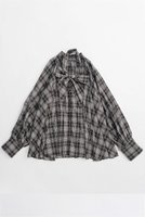 【メゾンスペシャル/MAISON SPECIAL】のV-neck voluminous blouse/タイ付Vネックボリュームブラウス 人気、トレンドファッション・服の通販 founy(ファニー) ファッション Fashion レディースファッション Fashion for Women トップス・カットソー Cut & Sew Tops シャツ・ブラウス・オフィスカジュアル Elegant Blouses & Button-Ups Vネックトップス V-Neck Tops / V-Cut Neckline Shirts 春 Spring キュプラ Cupro, Eco Fabric ストライプ Stripe, Striped Pattern スリーブ Sleeve, Long Sleeve / Short Sleeve チェック Check, Plaid, Tartan フラット Flat, Flat Shoes フロント Front, Front Design マフラー Scarf, Muffler リボン Ribbon, Bow ロング Long, Long-Length S/S・春夏 SS, Spring/Summer, Warm Season 夏 Summer 2026年 2026 |ID:prp329100004818092