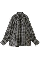 【メゾンスペシャル/MAISON SPECIAL】のV-neck voluminous blouse/タイ付Vネックボリュームブラウス BLK(ブラック)|ID: prp329100004818092 ipo3291000000036005726