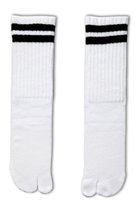 【ダブルアンドエフダブル/w&fw】のダブルラインTABIソックス ホワイトブラック|ID: prp329100004818095 ipo3291000000035003332