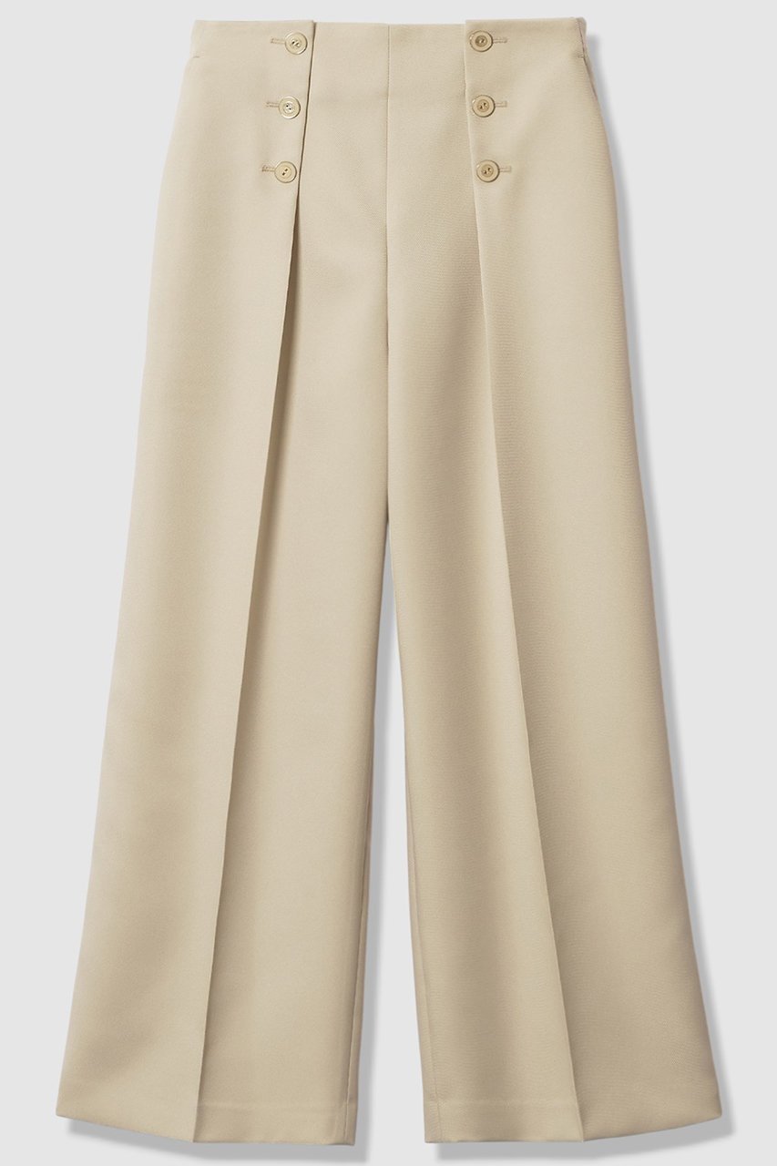 【アナイ/ANAYI】のブライトツイルタックセーラーパンツ インテリア・キッズ・メンズ・レディースファッション・服の通販 founy(ファニー) 　ファッション　Fashion　レディースファッション　Fashion for Women　パンツ　Pants & Trousers　2026年　2026　おすすめ　Recommended / Our Picks　センター　Center, Center Line　ツイル　Twist, Twisted Detail　バランス　Balance, Style Balance　マニッシュ　Mannish, Boyish　ワイド　Wide, Wide Fit　夏　Summer　春　Spring　S/S・春夏　SS, Spring/Summer, Warm Season　ベージュ|ID: prp329100004819890 ipo3291000000035774545