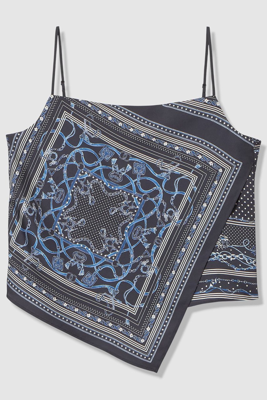 【アナイ/ANAYI】の【セットアップ対象商品】スカーフプリントキャミソール 人気、トレンドファッション・服の通販 founy(ファニー) 　ファッション　Fashion　レディースファッション　Fashion for Women　トップス・カットソー　Cut & Sew Tops　キャミソール&ノースリーブ　Camisoles & Sleeveless Tops　シャツ・ブラウス・オフィスカジュアル　Elegant Blouses & Button-Ups　2026年　2026　おすすめ　Recommended / Our Picks　アシンメトリー　Asymmetrical Style　カットソー　Cut and Sewn Top　キャミソール　Camisole, Spaghetti Strap Top　スカーフ　Scarf, Neckwear　セットアップ　Set-Up, Coordinated Outfit　チェーン　Chain, Chain Strap　トレンド　Trend, Trending Now　ドット　Polka Dot, Dot Pattern　ノースリーブ　Sleeveless, No-Sleeve　プリント　Print, Printed Pattern　モチーフ　Motif, Design Theme　再入荷　Restock / Back in Stock　夏　Summer　春　Spring　S/S・春夏　SS, Spring/Summer, Warm Season　other-3|ID: prp329100004819892 ipo3291000000035774569