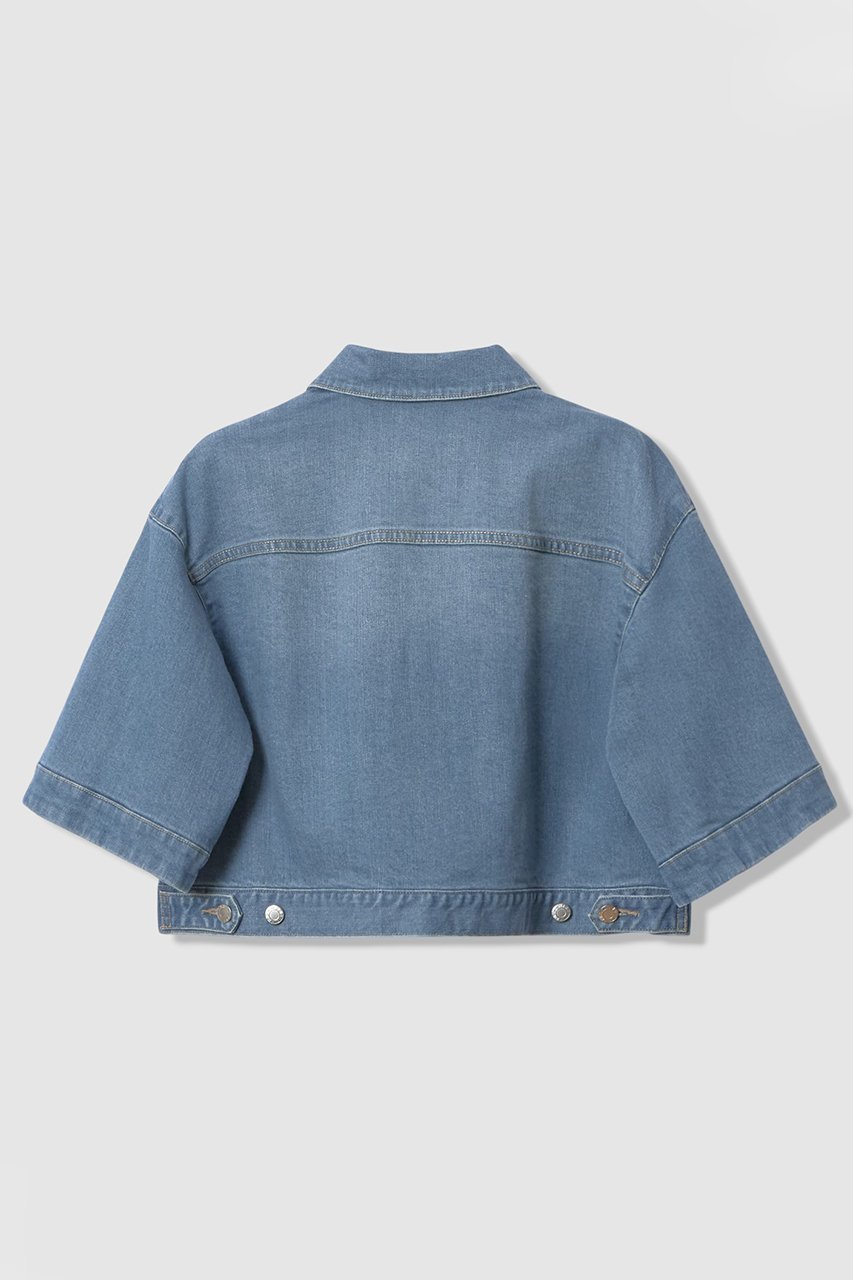 【アナイ/ANAYI】のストレッチデニムハーフスリーブ ジャケット 人気、トレンドファッション・服の通販 founy(ファニー) 　ファッション　Fashion　レディースファッション　Fashion for Women　アウター　Coat / Outerwear Collection　レディースジャケット・軽アウター　Jackets　2026年　2026　コンパクト　Compact, Small Size　ジャケット　Jacket, Outerwear　ストレッチ　Stretch, Stretchy Fabric　デニム　Denim, Jeans Material　バランス　Balance, Style Balance　ポケット　Pocket, Pocket Detail　ロング　Long, Long-Length　夏　Summer　春　Spring　S/S・春夏　SS, Spring/Summer, Warm Season　other-2|ID: prp329100004819893 ipo3291000000035022784