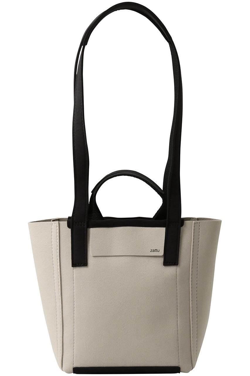 【ザッツ/zattu】のCIMA マイクロスエード2wayミニトートバッグ インテリア・キッズ・メンズ・レディースファッション・服の通販 founy(ファニー) 　ファッション　Fashion　レディースファッション　Fashion for Women　バッグ　Bags　2026年　2026　ユニセックス　Unisex, Genderless　コンパクト　Compact, Small Size　エレガント 上品　Elegant　夏　Summer　春　Spring　S/S・春夏　SS, Spring/Summer, Warm Season　軽量　Lightweight, Ultra Light　アイボリー×ブラック|ID: prp329100004819899 ipo3291000000035774615