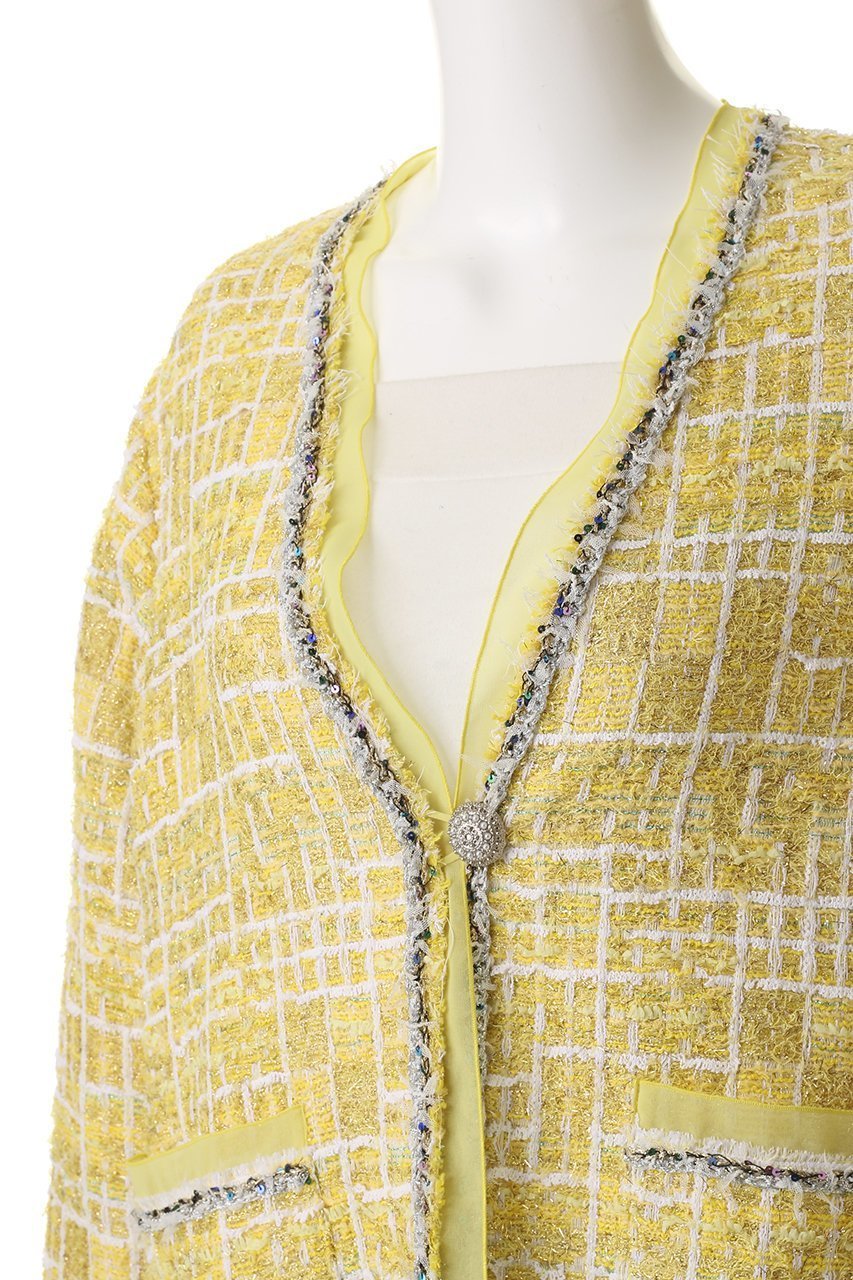 【ルール ロジェット/leur logette】のツイードジャケット 人気、トレンドファッション・服の通販 founy(ファニー) 　ファッション　Fashion　レディースファッション　Fashion for Women　アウター　Coat / Outerwear Collection　レディースジャケット・軽アウター　Jackets　2026年　2026　オケージョン　Occasion Wear　シフォン　Chiffon, Lightweight Fabric　ジャケット　Jacket, Outerwear　ツイード　Twill, Twill Weave　トリミング　Trimming, Decorative Edge　フランス　France, French　ブレード　Braid, Decorative Trim　夏　Summer　手編み　Hand-Knitted, Handmade Knit　春　Spring　S/S・春夏　SS, Spring/Summer, Warm Season　other-5|ID: prp329100004820705 ipo3291000000035031361