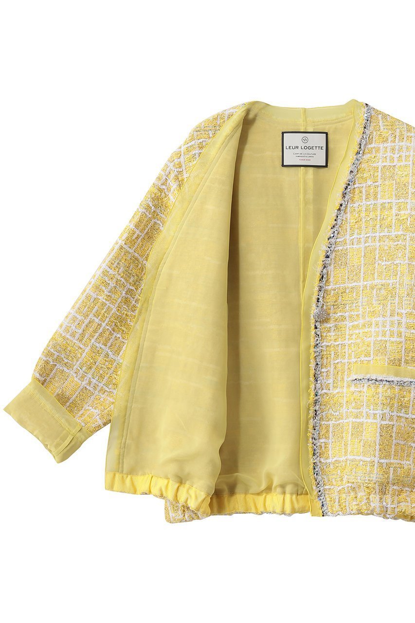 【ルール ロジェット/leur logette】のツイードジャケット 人気、トレンドファッション・服の通販 founy(ファニー) 　ファッション　Fashion　レディースファッション　Fashion for Women　アウター　Coat / Outerwear Collection　レディースジャケット・軽アウター　Jackets　2026年　2026　オケージョン　Occasion Wear　シフォン　Chiffon, Lightweight Fabric　ジャケット　Jacket, Outerwear　ツイード　Twill, Twill Weave　トリミング　Trimming, Decorative Edge　フランス　France, French　ブレード　Braid, Decorative Trim　夏　Summer　手編み　Hand-Knitted, Handmade Knit　春　Spring　S/S・春夏　SS, Spring/Summer, Warm Season　other-6|ID: prp329100004820705 ipo3291000000035031362