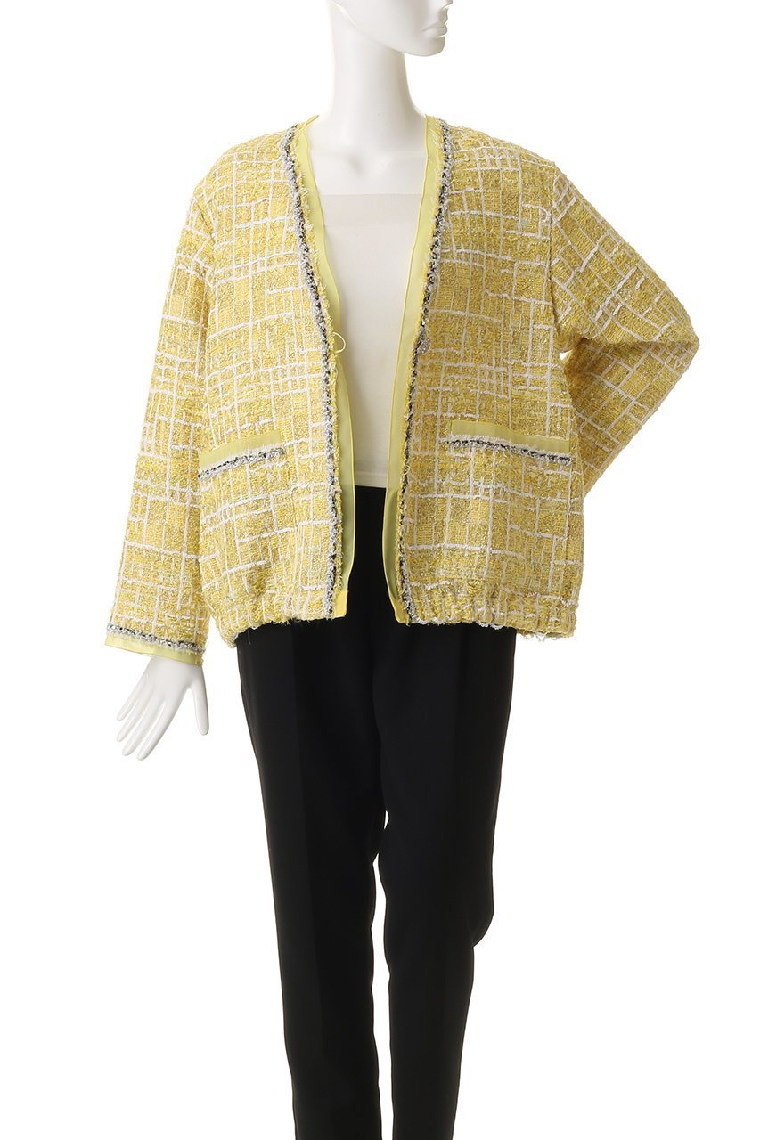 【ルール ロジェット/leur logette】のツイードジャケット 人気、トレンドファッション・服の通販 founy(ファニー) 　ファッション　Fashion　レディースファッション　Fashion for Women　アウター　Coat / Outerwear Collection　レディースジャケット・軽アウター　Jackets　2026年　2026　オケージョン　Occasion Wear　シフォン　Chiffon, Lightweight Fabric　ジャケット　Jacket, Outerwear　ツイード　Twill, Twill Weave　トリミング　Trimming, Decorative Edge　フランス　France, French　ブレード　Braid, Decorative Trim　夏　Summer　手編み　Hand-Knitted, Handmade Knit　春　Spring　S/S・春夏　SS, Spring/Summer, Warm Season　other-7|ID: prp329100004820705 ipo3291000000035031363