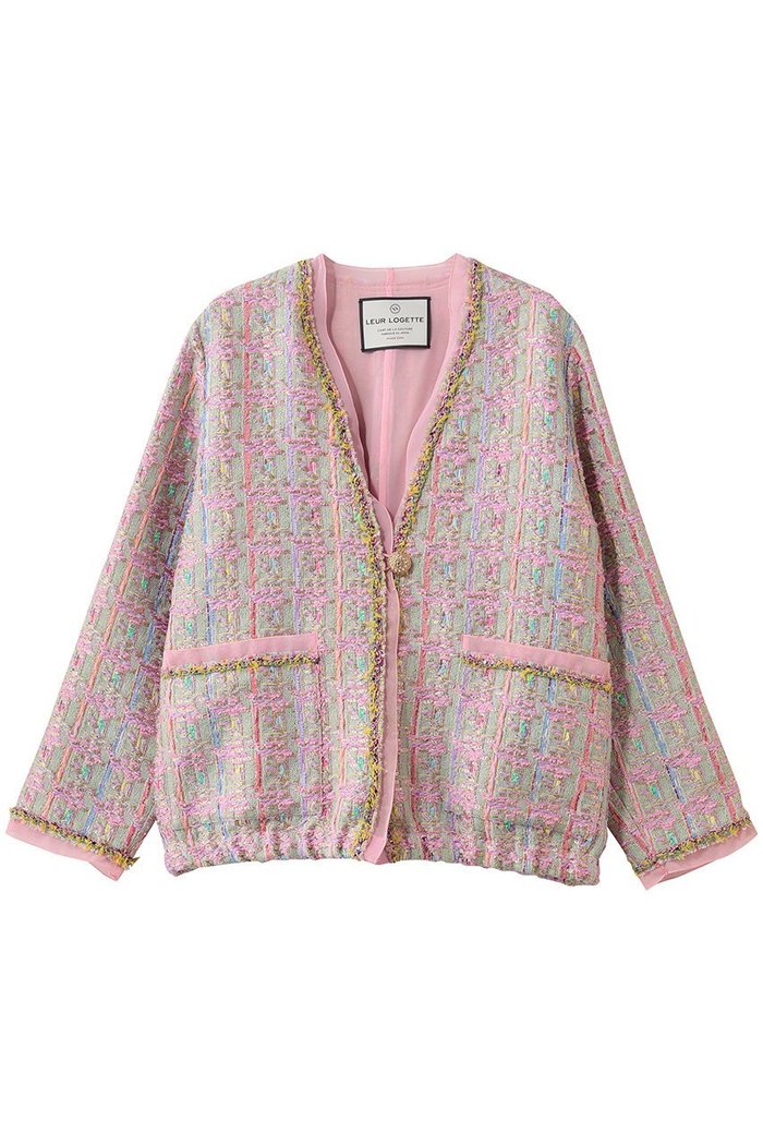 【ルール ロジェット/leur logette】のツイードジャケット インテリア・キッズ・メンズ・レディースファッション・服の通販 founy(ファニー) https://founy.com/ ファッション Fashion レディースファッション Fashion for Women アウター Coat / Outerwear Collection レディースジャケット・軽アウター Jackets オケージョン Occasion Wear シフォン Chiffon, Lightweight Fabric ジャケット Jacket, Outerwear ツイード Twill, Twill Weave トリミング Trimming, Decorative Edge フランス France, French ブレード Braid, Decorative Trim 手編み Hand-Knitted, Handmade Knit |ID: prp329100004820705 ipo3291000000036780140