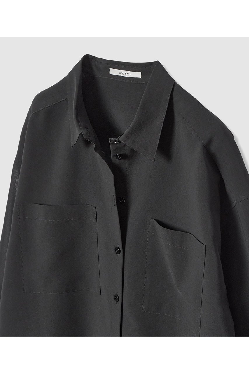 【アナイ/ANAYI】のボイルストレッチ2WAYシャツ 人気、トレンドファッション・服の通販 founy(ファニー) 　ファッション　Fashion　レディースファッション　Fashion for Women　トップス・カットソー　Cut & Sew Tops　シャツ・ブラウス・オフィスカジュアル　Elegant Blouses & Button-Ups　2026年　2026　カシュクール　Wrap Design　ストレッチ　Stretch, Stretchy Fabric　スリーブ　Sleeve, Long Sleeve / Short Sleeve　ポケット　Pocket, Pocket Detail　ロング　Long, Long-Length　夏　Summer　春　Spring　S/S・春夏　SS, Spring/Summer, Warm Season　other-4|ID: prp329100004821416 ipo3291000000035040958