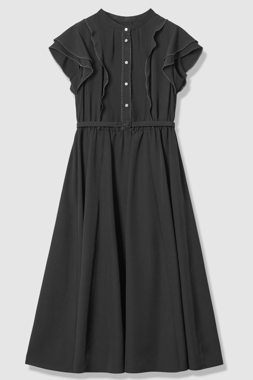 【アナイ/ANAYI】のピコスカラレイヤードスリーブ ワンピース 人気、トレンドファッション・服の通販 founy(ファニー) 　ファッション　Fashion　レディースファッション　Fashion for Women　ワンピース　Dresses　チュニック　Tunic Tops & Dresses　2026年　2026　エレガント 上品　Elegant　ジャケット　Jacket, Outerwear　スカラップ　Scallop, Scalloped Edge　スリーブ　Sleeve, Long Sleeve / Short Sleeve　チュニック　Tunic, Long Top　フレア　Flare, Flared　フレンチ　French, French Style　ロング　Long, Long-Length　夏　Summer　春　Spring　S/S・春夏　SS, Spring/Summer, Warm Season　other-3|ID: prp329100004821417 ipo3291000000035976296