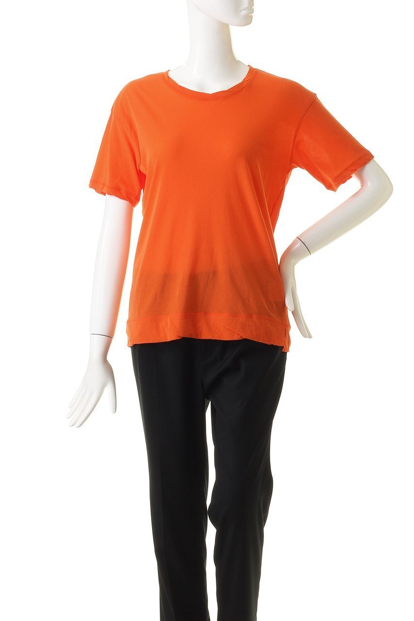 【プレインピープル/PLAIN PEOPLE】のスタンダードTシャツ 人気、トレンドファッション・服の通販 founy(ファニー) 　ファッション　Fashion　レディースファッション　Fashion for Women　トップス・カットソー　Cut & Sew Tops　シャツ・ブラウス・オフィスカジュアル　Elegant Blouses & Button-Ups　ロングTシャツ・Tシャツ　Longline T-Shirts & Tees　カットソー・ベーシックTシャツ　Cut-and-Sewn Tops / Stretch Tees & Basics　オレンジ　Orange　ショート　Short, Short Length　スタンダード　Standard, Basic　スリーブ　Sleeve, Long Sleeve / Short Sleeve　ハーフ　Half, Half-Length　定番　Standard, Basic Item　other-2|ID: prp329100004821422 ipo3291000000035041449