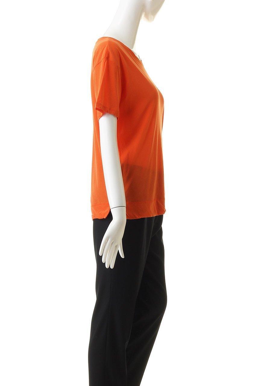 【プレインピープル/PLAIN PEOPLE】のスタンダードTシャツ 人気、トレンドファッション・服の通販 founy(ファニー) 　ファッション　Fashion　レディースファッション　Fashion for Women　トップス・カットソー　Cut & Sew Tops　シャツ・ブラウス・オフィスカジュアル　Elegant Blouses & Button-Ups　ロングTシャツ・Tシャツ　Longline T-Shirts & Tees　カットソー・ベーシックTシャツ　Cut-and-Sewn Tops / Stretch Tees & Basics　オレンジ　Orange　ショート　Short, Short Length　スタンダード　Standard, Basic　スリーブ　Sleeve, Long Sleeve / Short Sleeve　ハーフ　Half, Half-Length　定番　Standard, Basic Item　other-3|ID: prp329100004821422 ipo3291000000035041450