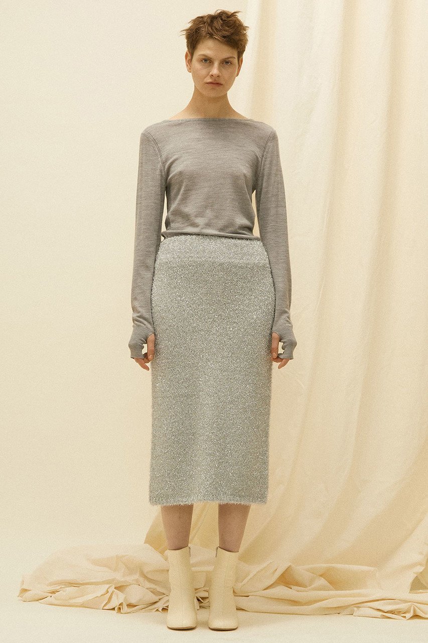 【マルティニーク/martinique】の【CURRENTAGE】ラメストレートスカート 人気、トレンドファッション・服の通販 founy(ファニー) 　ファッション　Fashion　レディースファッション　Fashion for Women　スカート　Skirts　イタリア　Italy　クラシック　Classic, Timeless Style　ストレート　Straight, Straight Cut　スリット　Slit, Slit Detail　モダン　Modern, Contemporary　ヴィンテージ　Vintage Style　other-2|ID: prp329100004821434 ipo3291000000035042567