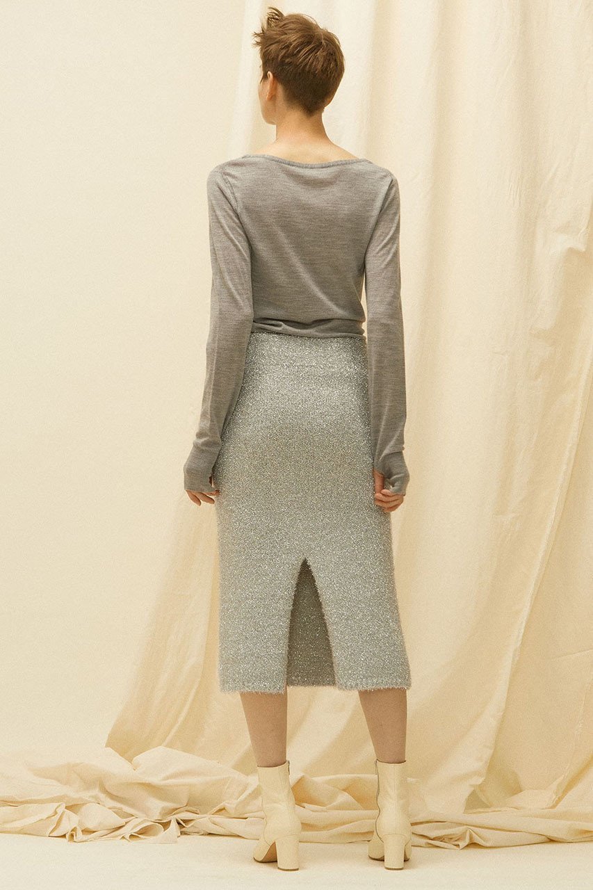 【マルティニーク/martinique】の【CURRENTAGE】ラメストレートスカート 人気、トレンドファッション・服の通販 founy(ファニー) 　ファッション　Fashion　レディースファッション　Fashion for Women　スカート　Skirts　イタリア　Italy　クラシック　Classic, Timeless Style　ストレート　Straight, Straight Cut　スリット　Slit, Slit Detail　モダン　Modern, Contemporary　ヴィンテージ　Vintage Style　other-3|ID: prp329100004821434 ipo3291000000035042568