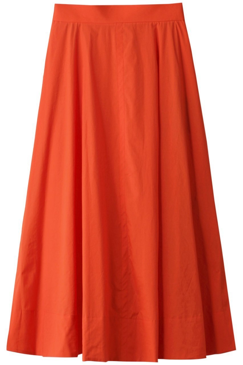 【プレインピープル/PLAIN PEOPLE】のフレアバンディングスカート インテリア・キッズ・メンズ・レディースファッション・服の通販 founy(ファニー) 　ファッション　Fashion　レディースファッション　Fashion for Women　スカート　Skirts　ロングスカート　Long Skirts / Maxi & Midi Skirts　スリット　Slit, Slit Detail　タイプライター　Typewriter Fabric, Crisp Cotton　ロング　Long, Long-Length　オレンジ|ID: prp329100004821435 ipo3291000000035042749