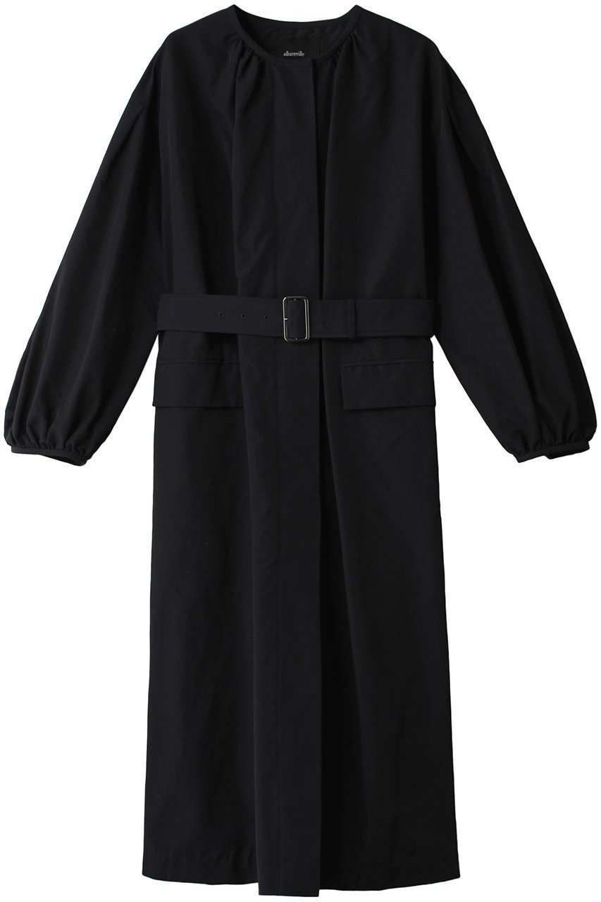 【アルアバイル/allureville】のCNクロスギャザーネックコート インテリア・キッズ・メンズ・レディースファッション・服の通販 founy(ファニー) 　ファッション　Fashion　レディースファッション　Fashion for Women　アウター　Coat / Outerwear Collection　コート・ロングコート・ピーコート　Long Coats, Peacoats & More　ギャザー　Gathered, Ruffled　ジップ　Zip, Zipper　フェイク　Faux, Fake　フラップ　Flap, Flap Pocket　ポケット　Pocket, Pocket Detail　ロング　Long, Long-Length　再入荷　Restock / Back in Stock　定番　Standard, Basic Item　春　Spring　ネイビー|ID: prp329100004822244 ipo3291000000035051414