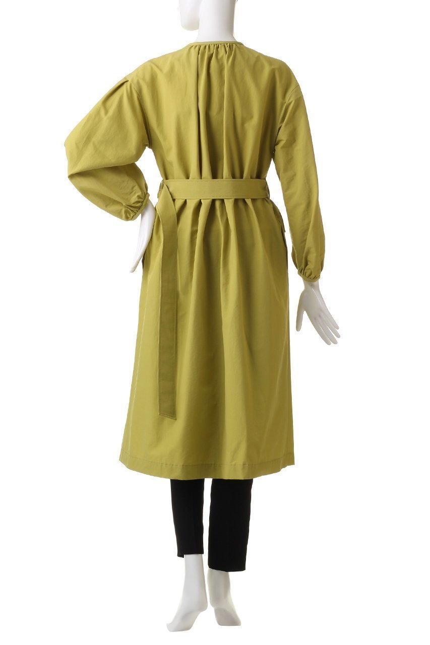 【アルアバイル/allureville】のCNクロスギャザーネックコート 人気、トレンドファッション・服の通販 founy(ファニー) 　ファッション　Fashion　レディースファッション　Fashion for Women　アウター　Coat / Outerwear Collection　コート・ロングコート・ピーコート　Long Coats, Peacoats & More　ギャザー　Gathered, Ruffled　ジップ　Zip, Zipper　フェイク　Faux, Fake　フラップ　Flap, Flap Pocket　ポケット　Pocket, Pocket Detail　ロング　Long, Long-Length　再入荷　Restock / Back in Stock　定番　Standard, Basic Item　春　Spring　other-4|ID: prp329100004822244 ipo3291000000035051418