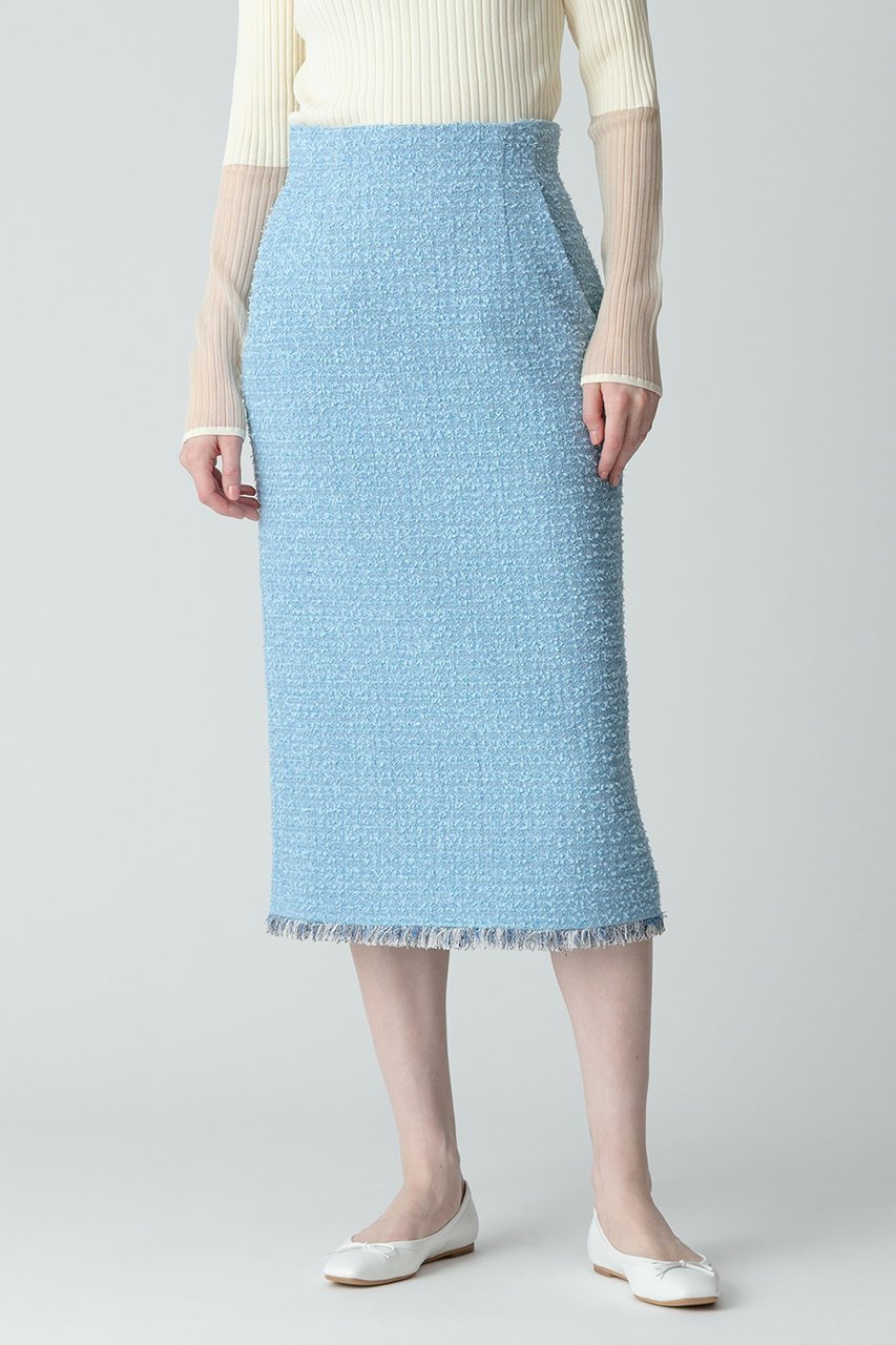 【アルアバイル/allureville】のジオリカラメツイードH/Wタイトスカート 人気、トレンドファッション・服の通販 founy(ファニー) ファッション Fashion レディースファッション Fashion for Women スカート Skirts ロングスカート Long Skirts / Maxi & Midi Skirts イタリア Italy クラシカル Classical, Vintage-Inspired スウェット / スエット Sweatshirt, Sweatwear スニーカー Sneakers, Trainers タイトスカート Pencil Skirt, Tight Skirt ツイード Twill, Twill Weave フリンジ Fringe, Tassel ヘムライン Hemline, Bottom Cut ロング Long, Long-Length 再入荷 Restock / Back in Stock other-6|ID: prp329100004822245 ipo3291000000035051429