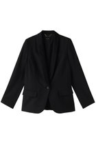 【アルアバイル/allureville】のウールシルクシャンタンタキシードジャケット 人気、トレンドファッション・服の通販 founy(ファニー) ファッション Fashion レディースファッション Fashion for Women アウター Coat / Outerwear Collection レディースジャケット・軽アウター Jackets おすすめ Recommended / Our Picks なめらか Smooth, Silky Texture シルク Silk, 100% Silk ジャケット Jacket, Outerwear マニッシュ Mannish, Boyish ラグジュアリー Luxury, Elegant レオパード Leopard, Animal Print エレガント 上品 Elegant 再入荷 Restock / Back in Stock thumbnail ブラック|ID: prp329100004822246 ipo3291000000035051433