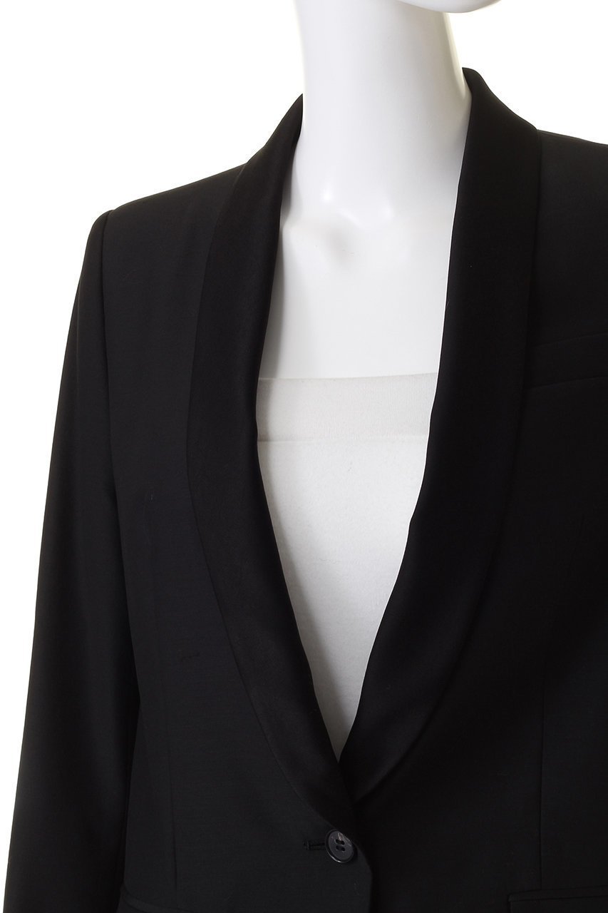 【アルアバイル/allureville】のウールシルクシャンタンタキシードジャケット 人気、トレンドファッション・服の通販 founy(ファニー) 　ファッション　Fashion　レディースファッション　Fashion for Women　アウター　Coat / Outerwear Collection　レディースジャケット・軽アウター　Jackets　おすすめ　Recommended / Our Picks　なめらか　Smooth, Silky Texture　シルク　Silk, 100% Silk　ジャケット　Jacket, Outerwear　マニッシュ　Mannish, Boyish　ラグジュアリー　Luxury, Elegant　レオパード　Leopard, Animal Print　エレガント 上品　Elegant　再入荷　Restock / Back in Stock　other-5|ID: prp329100004822246 ipo3291000000035051437