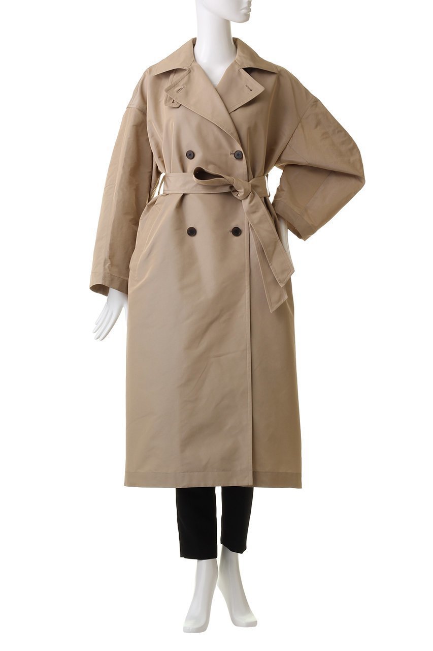 【アルアバイル/allureville】のマイクロタフタトレンチコート 人気、トレンドファッション・服の通販 founy(ファニー) 　ファッション　Fashion　レディースファッション　Fashion for Women　アウター　Coat / Outerwear Collection　コート・ロングコート・ピーコート　Long Coats, Peacoats & More　トレンチコート / 春秋の定番アウター　Trench Coats　シンプル　Simple, Minimal　タフタ　Taffeta, Structured Fabric　リボン　Ribbon, Bow　ロング　Long, Long-Length　再入荷　Restock / Back in Stock　other-2|ID: prp329100004822247 ipo3291000000035051442