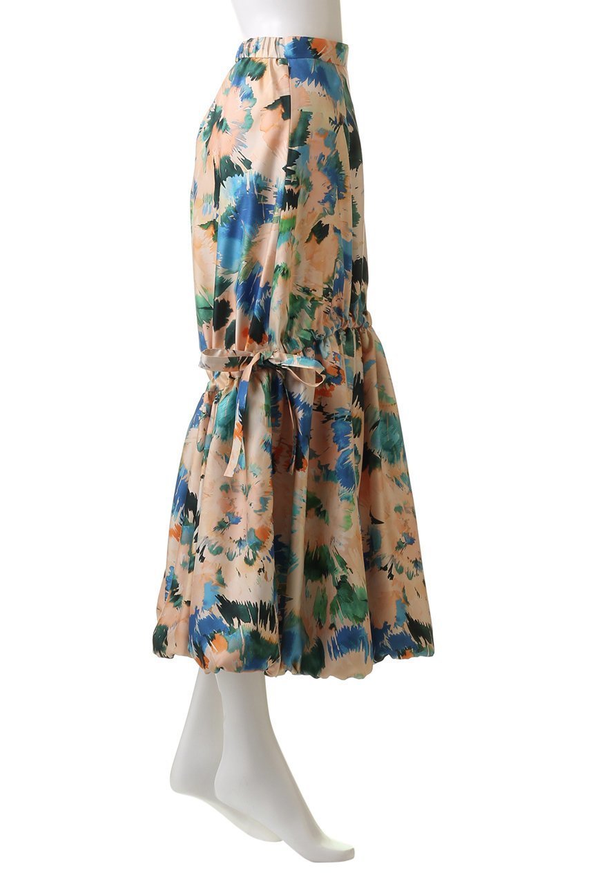 【アルアバイル/allureville】のスイサイフラワーキリカエバルーンスカート 人気、トレンドファッション・服の通販 founy(ファニー) 　ファッション　Fashion　レディースファッション　Fashion for Women　スカート　Skirts　ロングスカート　Long Skirts / Maxi & Midi Skirts　バルーン　Balloon, Balloon Silhouette　パーティ　Party, Party Style　フェミニン　Feminine, Girly　フラワー　Flower, Floral　プリント　Print, Printed Pattern　リボン　Ribbon, Bow　ロング　Long, Long-Length　再入荷　Restock / Back in Stock　other-3|ID: prp329100004822248 ipo3291000000035051452