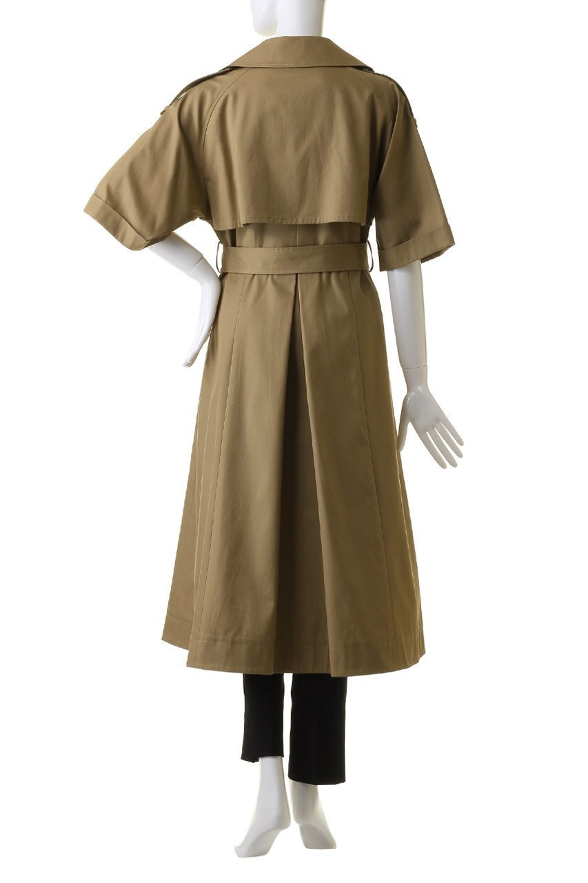 【アルアバイル/allureville】のハーフスリーブトレンチ 人気、トレンドファッション・服の通販 founy(ファニー) 　ファッション　Fashion　レディースファッション　Fashion for Women　アウター　Coat / Outerwear Collection　コート・ロングコート・ピーコート　Long Coats, Peacoats & More　ファブリック　Fabric, Textile　ロング　Long, Long-Length　エレガント 上品　Elegant　再入荷　Restock / Back in Stock　other-4|ID: prp329100004822251 ipo3291000000035051557