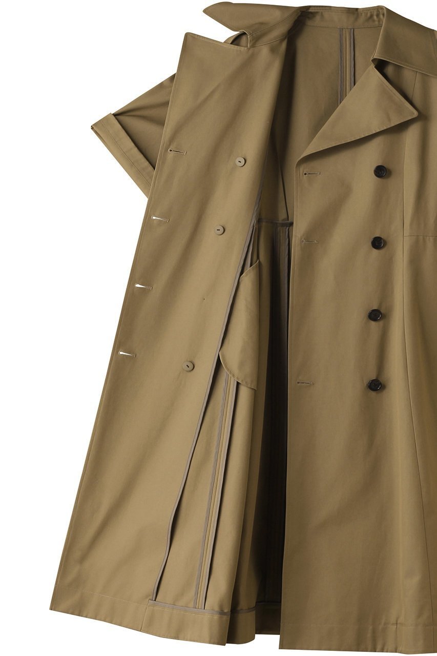 【アルアバイル/allureville】のハーフスリーブトレンチ 人気、トレンドファッション・服の通販 founy(ファニー) 　ファッション　Fashion　レディースファッション　Fashion for Women　アウター　Coat / Outerwear Collection　コート・ロングコート・ピーコート　Long Coats, Peacoats & More　ファブリック　Fabric, Textile　ロング　Long, Long-Length　エレガント 上品　Elegant　再入荷　Restock / Back in Stock　other-6|ID: prp329100004822251 ipo3291000000035051559