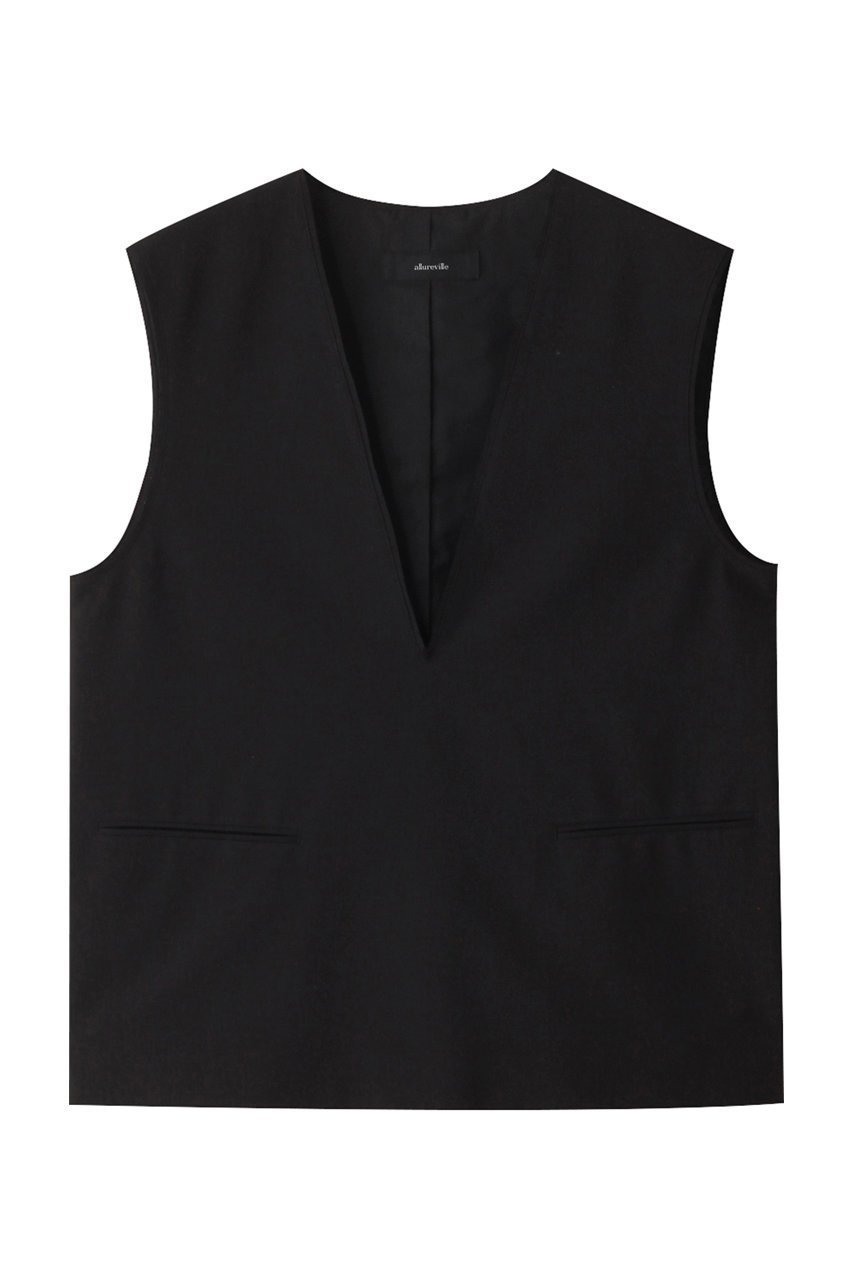 【アルアバイル/allureville】のトロピカルVネックジレ インテリア・キッズ・メンズ・レディースファッション・服の通販 founy(ファニー) ファッション Fashion レディースファッション Fashion for Women アウター Coat / Outerwear Collection レディースジャケット・軽アウター Jackets ウォッシャブル Machine Washable シンプル Simple, Minimal ジャケット Jacket, Outerwear セットアップ Set-Up, Coordinated Outfit ベスト Vest, Waistcoat 再入荷 Restock / Back in Stock ブラック|ID: prp329100004822254 ipo3291000000035051591