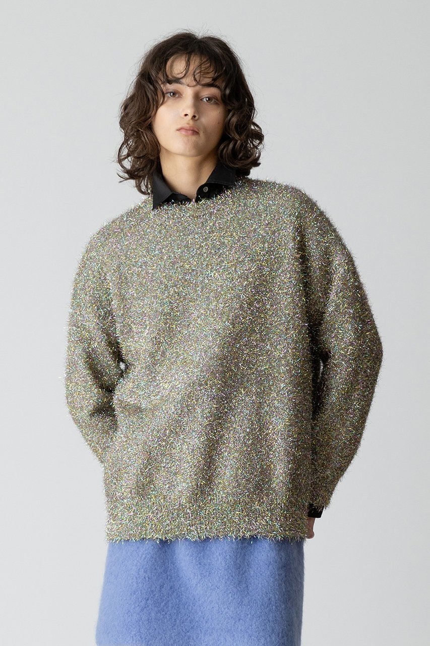【アルアバイル/allureville】のマルチラメシャギープルオーバー 人気、トレンドファッション・服の通販 founy(ファニー) 　ファッション　Fashion　レディースファッション　Fashion for Women　トップス・カットソー　Cut & Sew Tops　ニット　Knit Tops & Sweaters　カジュアルプルオーバー・ニットトップス　Pullovers & Knit Tops / Casual Pullovers　おすすめ　Recommended / Our Picks　セットアップ　Set-Up, Coordinated Outfit　デニム　Denim, Jeans Material　メタリック　Metallic, Shiny Finish　再入荷　Restock / Back in Stock　other-6|ID: prp329100004822256 ipo3291000000035051634