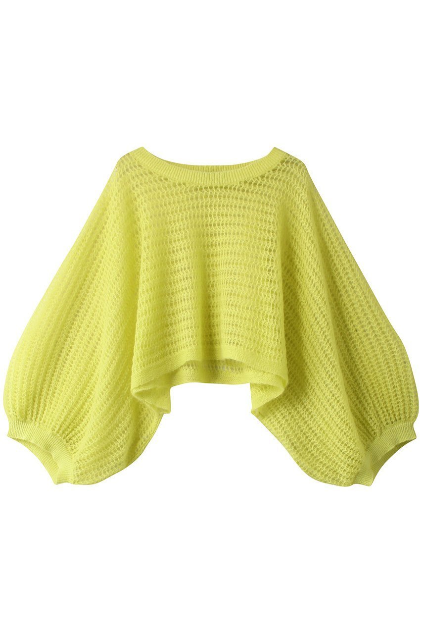 【アルアバイル/allureville】のドライモヘヤメッシュプルオーバー インテリア・キッズ・メンズ・レディースファッション・服の通販 founy(ファニー) 　ファッション　Fashion　レディースファッション　Fashion for Women　トップス・カットソー　Cut & Sew Tops　ニット　Knit Tops & Sweaters　カジュアルプルオーバー・ニットトップス　Pullovers & Knit Tops / Casual Pullovers　インナー　Innerwear　シンプル　Simple, Minimal　チューブ　Tube, Tube Top　再入荷　Restock / Back in Stock　イエロー|ID: prp329100004822259 ipo3291000000035051695