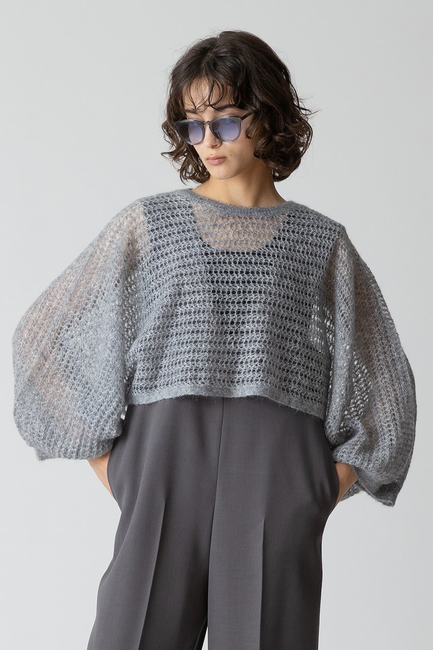 【アルアバイル/allureville】のドライモヘヤメッシュプルオーバー 人気、トレンドファッション・服の通販 founy(ファニー) 　ファッション　Fashion　レディースファッション　Fashion for Women　トップス・カットソー　Cut & Sew Tops　ニット　Knit Tops & Sweaters　カジュアルプルオーバー・ニットトップス　Pullovers & Knit Tops / Casual Pullovers　インナー　Innerwear　シンプル　Simple, Minimal　チューブ　Tube, Tube Top　再入荷　Restock / Back in Stock　other-6|ID: prp329100004822259 ipo3291000000035051711