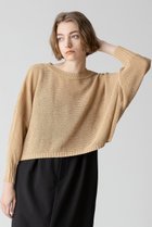 【アルアバイル/allureville】のドロップ天竺クロップドプルオーバー 人気、トレンドファッション・服の通販 founy(ファニー) ファッション Fashion レディースファッション Fashion for Women トップス・カットソー Cut & Sew Tops ニット Knit Tops & Sweaters カジュアルプルオーバー・ニットトップス Pullovers & Knit Tops / Casual Pullovers おすすめ Recommended / Our Picks サロペット Overalls, Salopette ドレープ Drape, Draping Fabric ドロップ Drop Shoulder, Dropped Style フォルム Silhouette, Form メッシュ Mesh, Net Fabric 再入荷 Restock / Back in Stock 夏 Summer 長袖 Long Sleeve, Full Sleeve thumbnail ベージュ|ID: prp329100004822260 ipo3291000000035051855