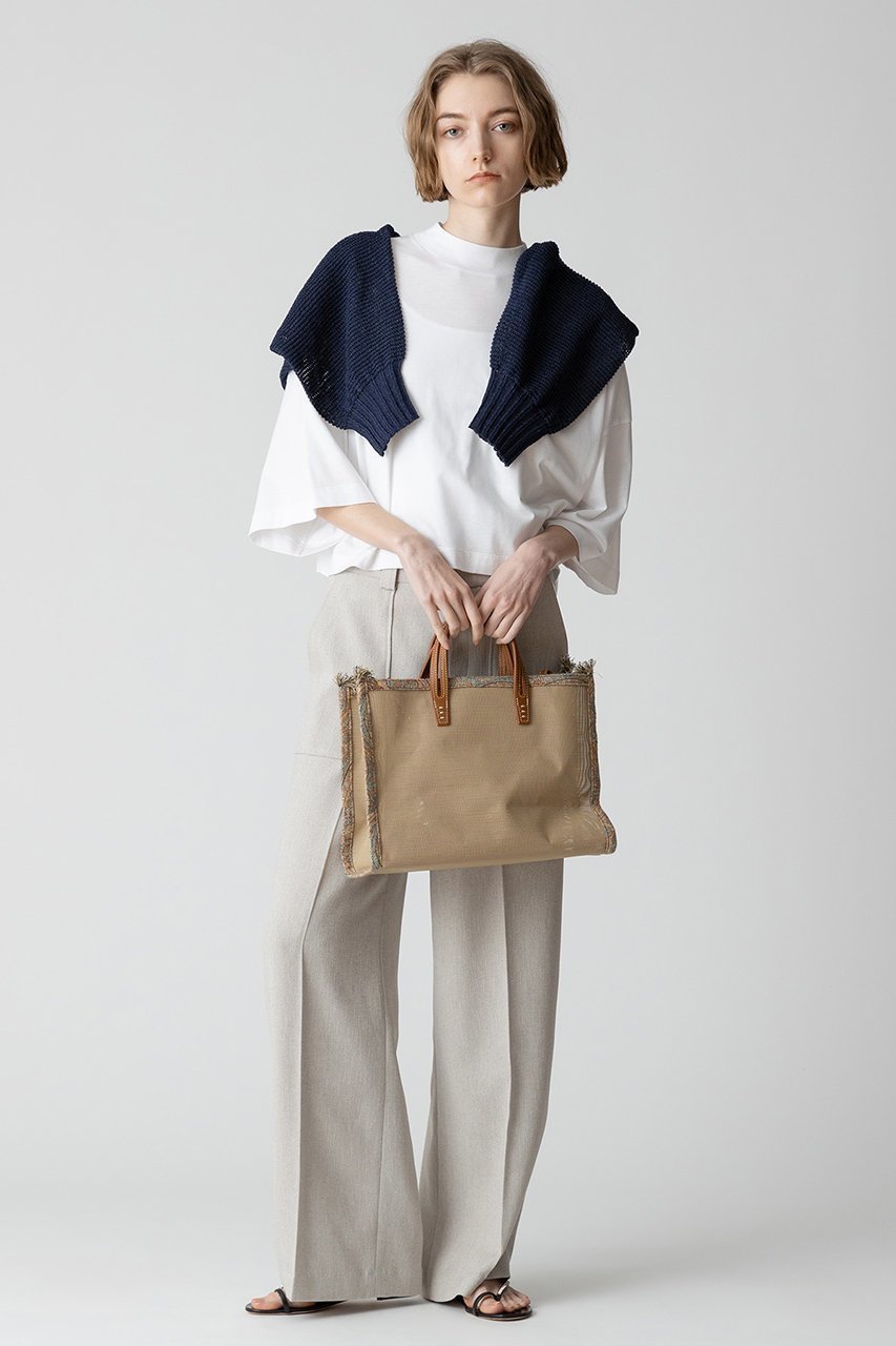 【アルアバイル/allureville】のドロップ天竺クロップドプルオーバー 人気、トレンドファッション・服の通販 founy(ファニー) ファッション Fashion レディースファッション Fashion for Women トップス・カットソー Cut & Sew Tops ニット Knit Tops & Sweaters カジュアルプルオーバー・ニットトップス Pullovers & Knit Tops / Casual Pullovers おすすめ Recommended / Our Picks サロペット Overalls, Salopette ドレープ Drape, Draping Fabric ドロップ Drop Shoulder, Dropped Style フォルム Silhouette, Form メッシュ Mesh, Net Fabric 再入荷 Restock / Back in Stock 夏 Summer 長袖 Long Sleeve, Full Sleeve other-5|ID: prp329100004822260 ipo3291000000035051860