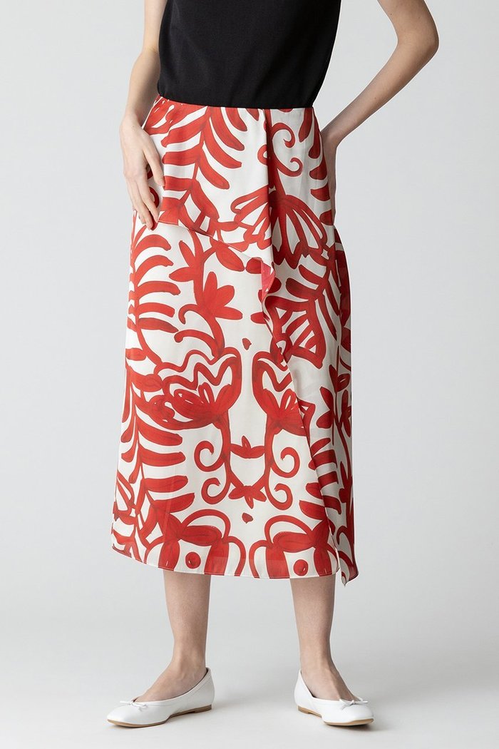 【アルアバイル/allureville】のペインティングフラワープリント スカート インテリア・キッズ・メンズ・レディースファッション・服の通販 founy(ファニー) https://founy.com/ ファッション Fashion レディースファッション Fashion for Women スカート Skirts おすすめ Recommended / Our Picks エレガント 上品 Elegant カットソー Cut and Sewn Top ドレープ Drape, Draping Fabric プリント Print, Printed Pattern 再入荷 Restock / Back in Stock 夏 Summer |ID: prp329100004822261 ipo3291000000035051861