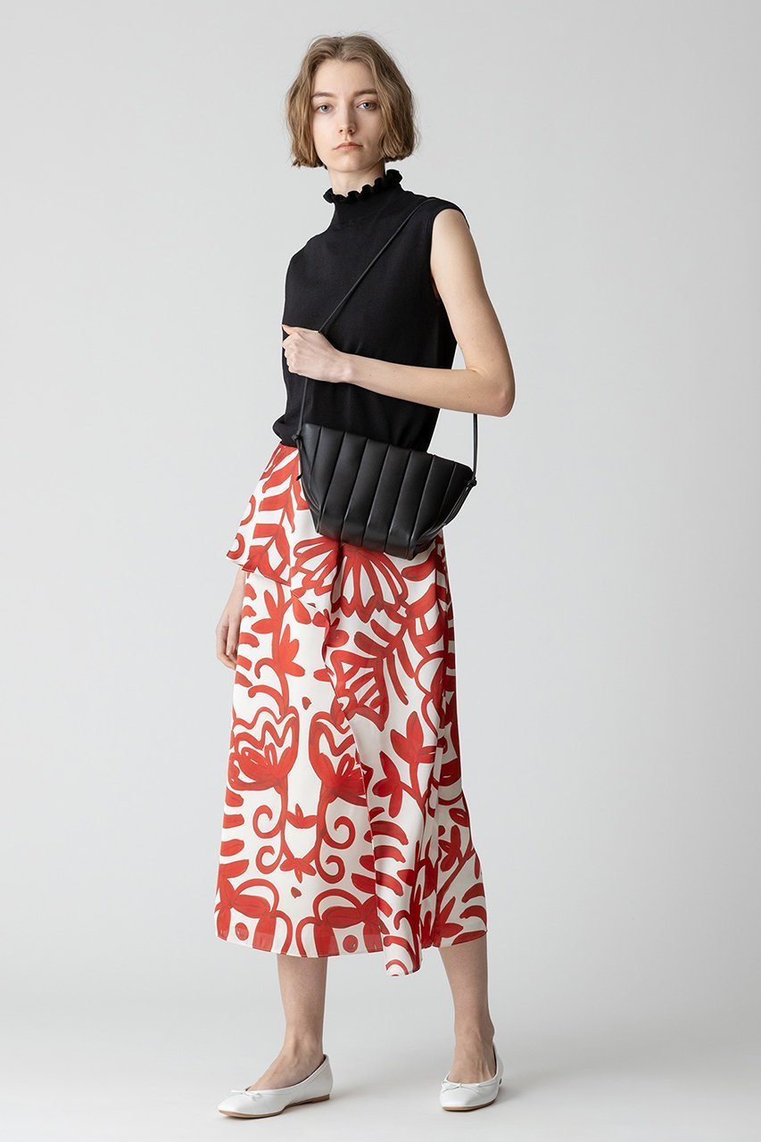 【アルアバイル/allureville】のペインティングフラワープリント スカート 人気、トレンドファッション・服の通販 founy(ファニー) 　ファッション　Fashion　レディースファッション　Fashion for Women　スカート　Skirts　おすすめ　Recommended / Our Picks　エレガント 上品　Elegant　カットソー　Cut and Sewn Top　ドレープ　Drape, Draping Fabric　プリント　Print, Printed Pattern　再入荷　Restock / Back in Stock　夏　Summer　other-5|ID: prp329100004822261 ipo3291000000035051866