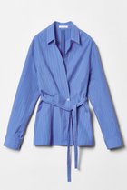 【アルアバイル/allureville】のカシュクールシャツジャケット ライトブルー|ID: prp329100004822262 ipo3291000000035051868