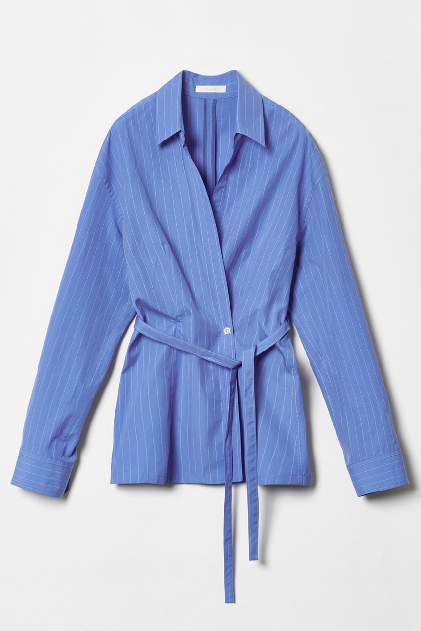 【アルアバイル/allureville】のカシュクールシャツジャケット インテリア・キッズ・メンズ・レディースファッション・服の通販 founy(ファニー) 　ファッション　Fashion　レディースファッション　Fashion for Women　アウター　Coat / Outerwear Collection　レディースジャケット・軽アウター　Jackets　トップス・カットソー　Cut & Sew Tops　おすすめ　Recommended / Our Picks　なめらか　Smooth, Silky Texture　スリーブ　Sleeve, Long Sleeve / Short Sleeve　セットアップ　Set-Up, Coordinated Outfit　ロング　Long, Long-Length　再入荷　Restock / Back in Stock　羽織　Haori, Light Jacket　ライトブルー|ID: prp329100004822262 ipo3291000000035051868