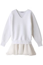 【アルアバイル/allureville】の【Loulou Willoughby】フリリードッキングチュニックワンピース 人気、トレンドファッション・服の通販 founy(ファニー) ファッション Fashion レディースファッション Fashion for Women ワンピース Dresses チュニック Tunic Tops & Dresses オーガンジー Organza Fabric シアー Sheer, See-Through シンプル Simple, Minimal チュニック Tunic, Long Top パーティ Party, Party Style フェミニン Feminine, Girly 再入荷 Restock / Back in Stock thumbnail ホワイト|ID: prp329100004822263 ipo3291000000035051877