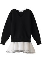 【アルアバイル/allureville】の【Loulou Willoughby】フリリードッキングチュニックワンピース 人気、トレンドファッション・服の通販 founy(ファニー) ファッション Fashion レディースファッション Fashion for Women ワンピース Dresses チュニック Tunic Tops & Dresses オーガンジー Organza Fabric シアー Sheer, See-Through シンプル Simple, Minimal チュニック Tunic, Long Top パーティ Party, Party Style フェミニン Feminine, Girly 再入荷 Restock / Back in Stock thumbnail ブラック|ID: prp329100004822263 ipo3291000000035051878