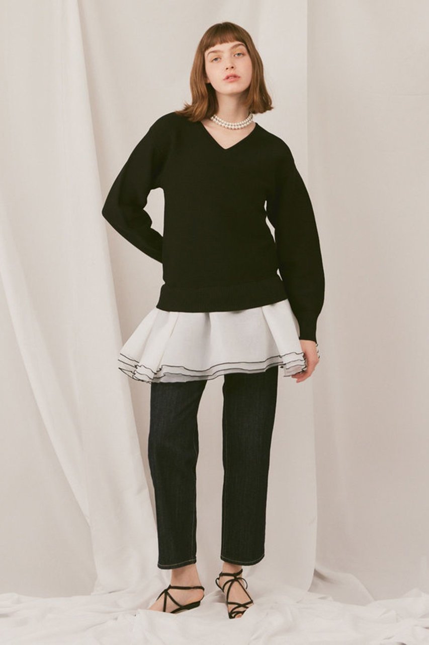 【アルアバイル/allureville】の【Loulou Willoughby】フリリードッキングチュニックワンピース 人気、トレンドファッション・服の通販 founy(ファニー) 　ファッション　Fashion　レディースファッション　Fashion for Women　ワンピース　Dresses　チュニック　Tunic Tops & Dresses　オーガンジー　Organza Fabric　シアー　Sheer, See-Through　シンプル　Simple, Minimal　チュニック　Tunic, Long Top　パーティ　Party, Party Style　フェミニン　Feminine, Girly　other-7|ID: prp329100004822263 ipo3291000000036028347