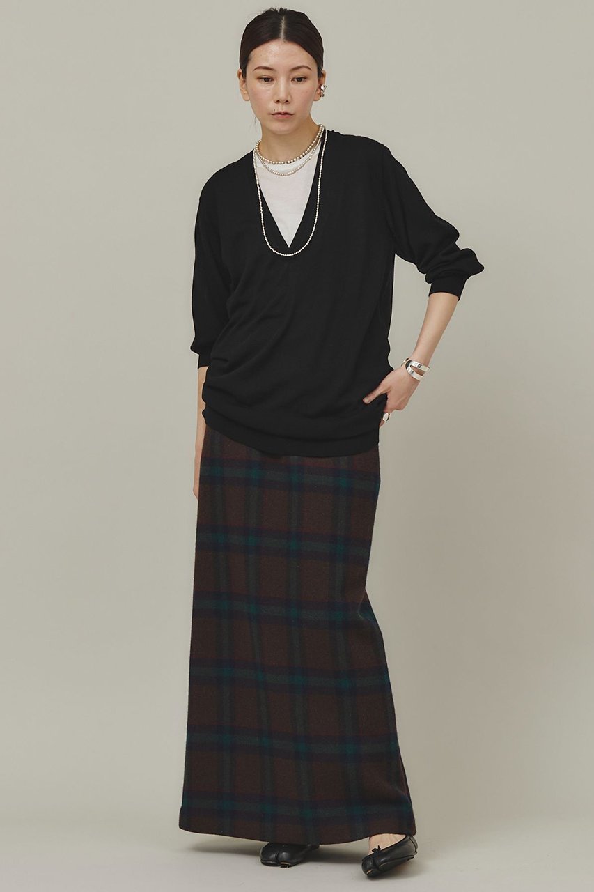 【カレンソロジー/Curensology】の〈C.S.G〉ウールチェックスカート 人気、トレンドファッション・服の通販 founy(ファニー) ファッション Fashion レディースファッション Fashion for Women スカート Skirts ロングスカート Long Skirts / Maxi & Midi Skirts おすすめ Recommended / Our Picks グログラン Grosgrain, Grosgrain Ribbon シンプル Simple, Minimal チェック Check, Plaid, Tartan ハイネック High Neck, Mock Neck ロング Long, Long-Length エレガント 上品 Elegant 再入荷 Restock / Back in Stock 定番 Standard, Basic Item other-4|ID: prp329100004822264 ipo3291000000035052072