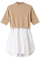 【アルアバイル/allureville】のシャツドッキングプルオーバー 人気、トレンドファッション・服の通販 founy(ファニー) ファッション Fashion レディースファッション Fashion for Women トップス・カットソー Cut & Sew Tops ニット Knit Tops & Sweaters シャツ・ブラウス・オフィスカジュアル Elegant Blouses & Button-Ups カジュアルプルオーバー・ニットトップス Pullovers & Knit Tops / Casual Pullovers なめらか Smooth, Silky Texture コンパクト Compact, Small Size スリム Slim, Slim Fit フェミニン Feminine, Girly エレガント 上品 Elegant 再入荷 Restock / Back in Stock thumbnail ベージュ|ID: prp329100004822268 ipo3291000000035052278