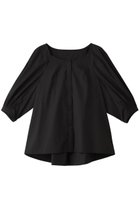 【アルアバイル/allureville】の【Loulou Willoughby】タックスリーブブラウス 人気、トレンドファッション・服の通販 founy(ファニー) ファッション Fashion レディースファッション Fashion for Women トップス・カットソー Cut & Sew Tops シャツ・ブラウス・オフィスカジュアル Elegant Blouses & Button-Ups ショート Short, Short Length スリーブ Sleeve, Long Sleeve / Short Sleeve ファブリック Fabric, Textile プリーツ Pleats, Pleated エレガント 上品 Elegant 再入荷 Restock / Back in Stock thumbnail ブラック|ID: prp329100004822269 ipo3291000000035052289