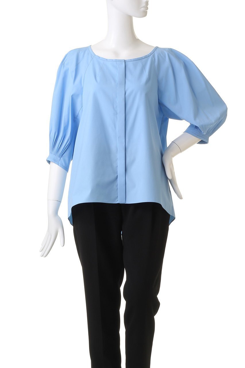 【アルアバイル/allureville】の【Loulou Willoughby】タックスリーブブラウス 人気、トレンドファッション・服の通販 founy(ファニー) 　ファッション　Fashion　レディースファッション　Fashion for Women　トップス・カットソー　Cut & Sew Tops　シャツ・ブラウス・オフィスカジュアル　Elegant Blouses & Button-Ups　ショート　Short, Short Length　スリーブ　Sleeve, Long Sleeve / Short Sleeve　ファブリック　Fabric, Textile　プリーツ　Pleats, Pleated　エレガント 上品　Elegant　再入荷　Restock / Back in Stock　other-2|ID: prp329100004822269 ipo3291000000035052290