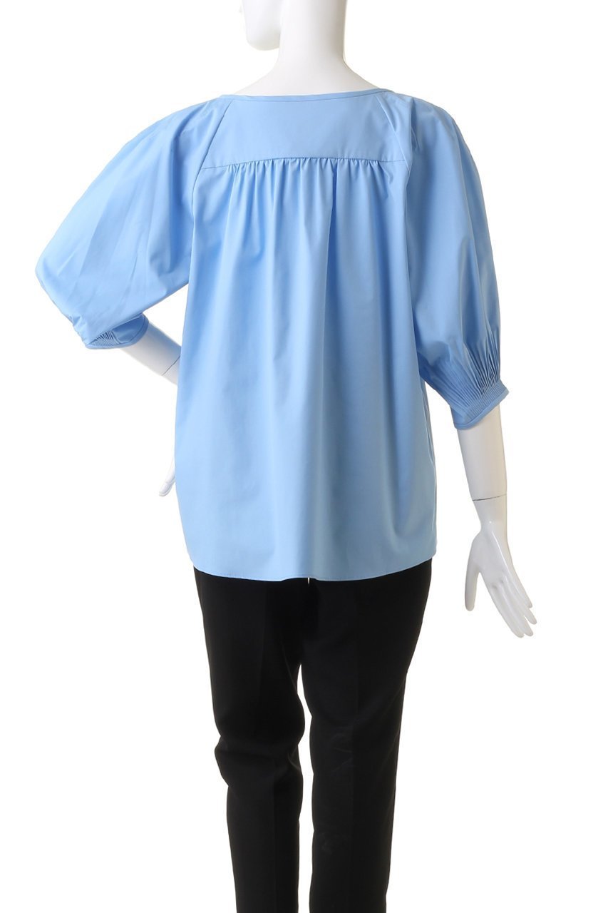 【アルアバイル/allureville】の【Loulou Willoughby】タックスリーブブラウス 人気、トレンドファッション・服の通販 founy(ファニー) 　ファッション　Fashion　レディースファッション　Fashion for Women　トップス・カットソー　Cut & Sew Tops　シャツ・ブラウス・オフィスカジュアル　Elegant Blouses & Button-Ups　ショート　Short, Short Length　スリーブ　Sleeve, Long Sleeve / Short Sleeve　ファブリック　Fabric, Textile　プリーツ　Pleats, Pleated　エレガント 上品　Elegant　再入荷　Restock / Back in Stock　other-4|ID: prp329100004822269 ipo3291000000035052292