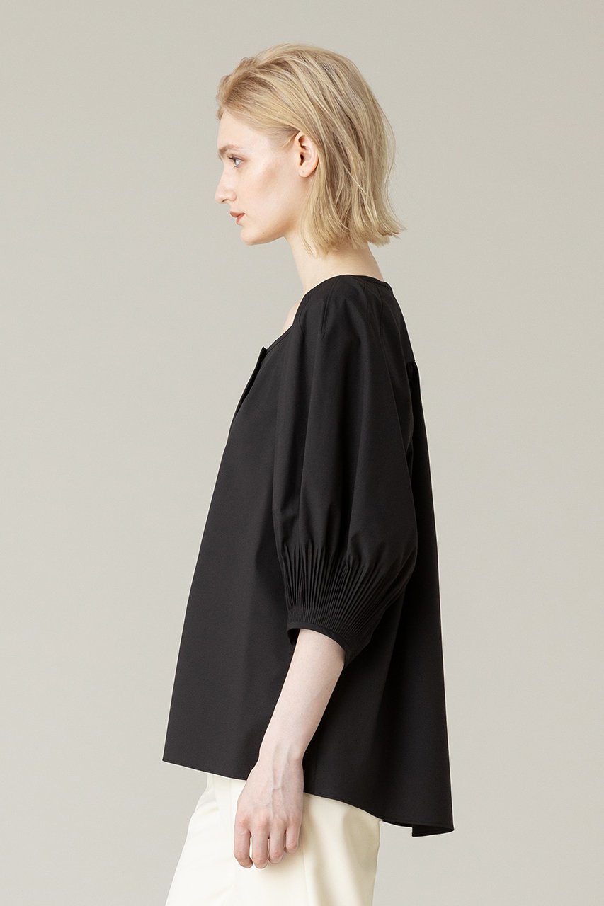 【アルアバイル/allureville】の【Loulou Willoughby】タックスリーブブラウス 人気、トレンドファッション・服の通販 founy(ファニー) 　ファッション　Fashion　レディースファッション　Fashion for Women　トップス・カットソー　Cut & Sew Tops　シャツ・ブラウス・オフィスカジュアル　Elegant Blouses & Button-Ups　ショート　Short, Short Length　スリーブ　Sleeve, Long Sleeve / Short Sleeve　ファブリック　Fabric, Textile　プリーツ　Pleats, Pleated　エレガント 上品　Elegant　再入荷　Restock / Back in Stock　other-7|ID: prp329100004822269 ipo3291000000035052295