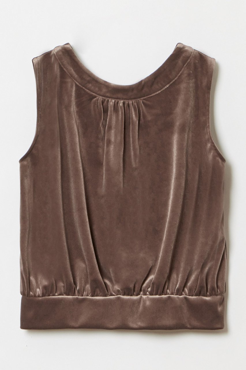 【アルアバイル/allureville】の【LOULOU WILLOUGHBY】ベロア2WAYプルオーバー 人気、トレンドファッション・服の通販 founy(ファニー) 　ファッション　Fashion　レディースファッション　Fashion for Women　トップス・カットソー　Cut & Sew Tops　キャミソール&ノースリーブ　Camisoles & Sleeveless Tops　シャツ・ブラウス・オフィスカジュアル　Elegant Blouses & Button-Ups　ロングTシャツ・Tシャツ　Longline T-Shirts & Tees　カジュアルプルオーバー・ニットトップス　Pullovers & Knit Tops / Casual Pullovers　カットソー・ベーシックTシャツ　Cut-and-Sewn Tops / Stretch Tees & Basics　ベロアトップス　Velour Tops / Velvet-Look Items　キャミソール　Camisole, Spaghetti Strap Top　ストレッチ　Stretch, Stretchy Fabric　タンク　Tank Top, Sleeveless Top　バランス　Balance, Style Balance　ベロア　Velour, Soft Velvet　ラウンド　Round, Round Neck　再入荷　Restock / Back in Stock　other-2|ID: prp329100004822272 ipo3291000000035052436