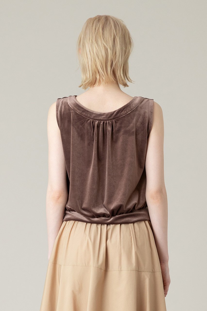 【アルアバイル/allureville】の【LOULOU WILLOUGHBY】ベロア2WAYプルオーバー 人気、トレンドファッション・服の通販 founy(ファニー) 　ファッション　Fashion　レディースファッション　Fashion for Women　トップス・カットソー　Cut & Sew Tops　キャミソール&ノースリーブ　Camisoles & Sleeveless Tops　シャツ・ブラウス・オフィスカジュアル　Elegant Blouses & Button-Ups　ロングTシャツ・Tシャツ　Longline T-Shirts & Tees　カジュアルプルオーバー・ニットトップス　Pullovers & Knit Tops / Casual Pullovers　カットソー・ベーシックTシャツ　Cut-and-Sewn Tops / Stretch Tees & Basics　ベロアトップス　Velour Tops / Velvet-Look Items　キャミソール　Camisole, Spaghetti Strap Top　ストレッチ　Stretch, Stretchy Fabric　タンク　Tank Top, Sleeveless Top　バランス　Balance, Style Balance　ベロア　Velour, Soft Velvet　ラウンド　Round, Round Neck　再入荷　Restock / Back in Stock　other-4|ID: prp329100004822272 ipo3291000000035052438